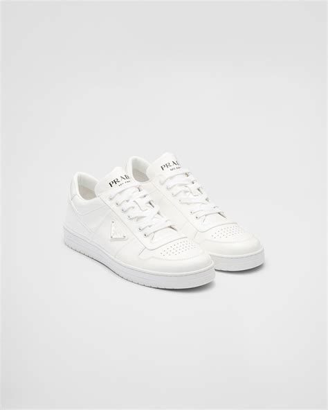 White Downtown Patent Leather Sneakers 